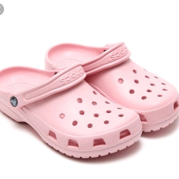 baby pink crocs